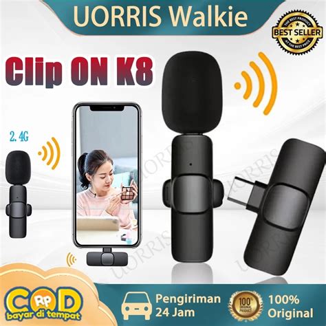 Jual Mic Clip On Wireless K Microphone Mic Clip On Youtuber Wireless