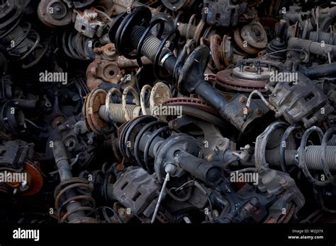 Old car parts Stock Photo - Alamy