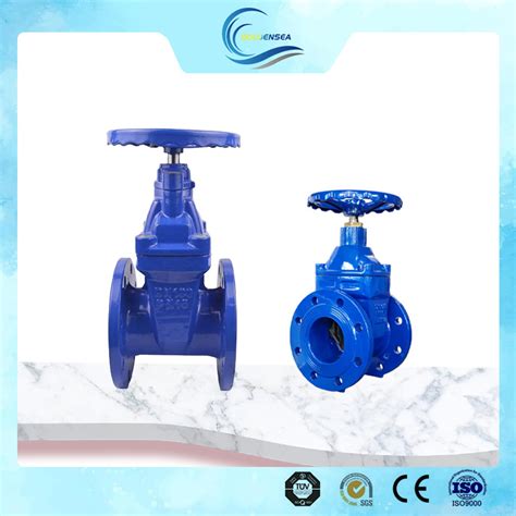 DIN3352 F4 Ductile Iron Flange Non Rising Stem Sluice Wedge Gate Valve