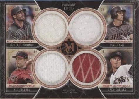 2018 Topps Museum Collection Primary Pieces Quad Relics Copper FPQR