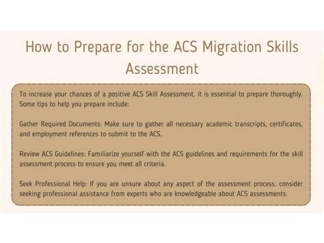 What Is The Importance Of ACS Migration Skills Assessment PPT