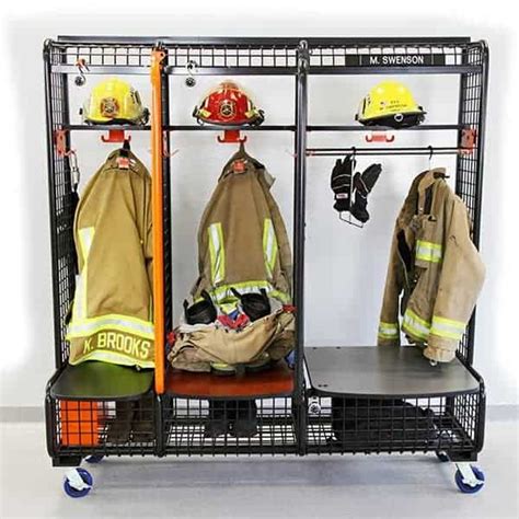 Wall Mount Personnel Lockers Firefighter Lockers Geargrid