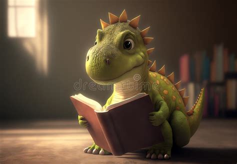 Dinosaur Reading Book Stock Illustrations – 259 Dinosaur Reading Book ...