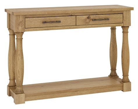 Signature Collection Westbury Rustic Oak Console Table Console Tables Bentley Designs