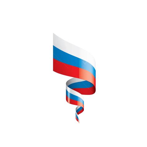 Bandera De Rusia Vector De Cinta Rusa Png Objeto Ilustración 3d Png