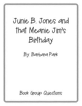 Junie B. Jones and that Meanie Jim's Birthday by Kathy's Reading Room