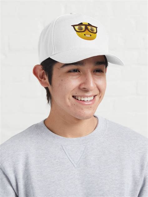 Goofy Ahh Nerd Emoji Cap For Sale By Shrewd Mood Redbubble