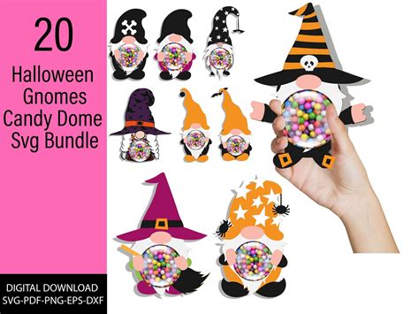 Halloween Candy Dome SVG Halloween Candy Holder SVG Candy - Etsy