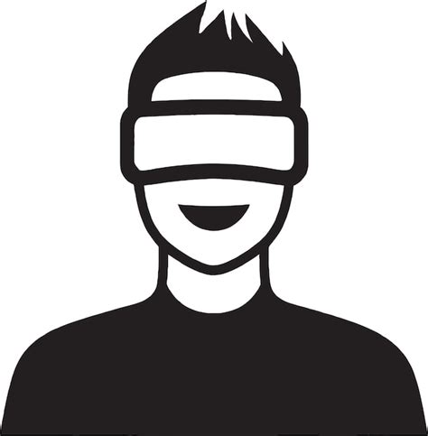 Premium Vector Man With Vr Headset Vector Icon