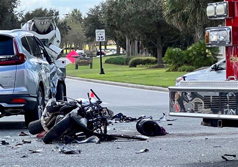 Motorcyclist Airlifted To Hospital In Ocala After Collision With Suv In