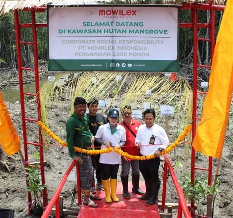 Pt Mowilex Indonesia Menanam 5000 Bibit Mangrove Bersama Kelompok