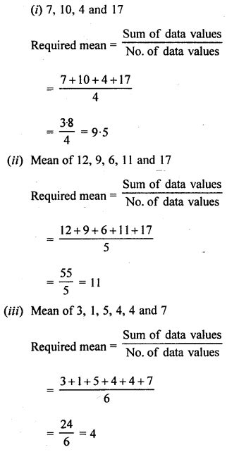 Selina Concise Mathematics Class 6 ICSE Solutions Chapter 34 Mean and ...