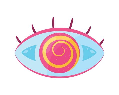 eye human with spiral 11457286 Vector Art at Vecteezy