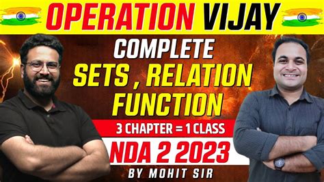 Complete Nda Mathematics Sets Relation And Function In Shot