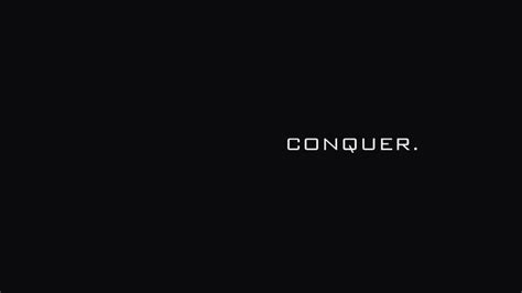 HD Wallpaper: Conquer Typography Quote