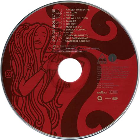 Carátula Cd de Maroon 5 Songs About Jane Portada