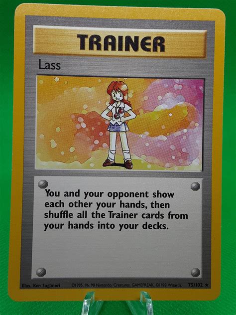 Pokemon Trainer Lass 75 102 Original Card Etsy