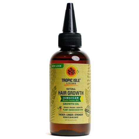 Jamaican Black Castor Oil Hair Growth Oil 4oz With Plant