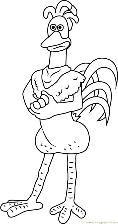 Rocky Coloring Page for Kids - Free Chicken Run Printable Coloring ...