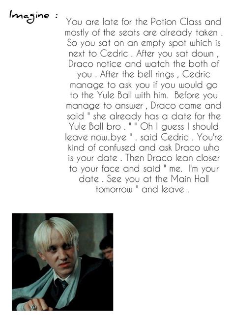 × Draco Malfoy Short Imagine × | Harry potter, Harry potter imagines ...