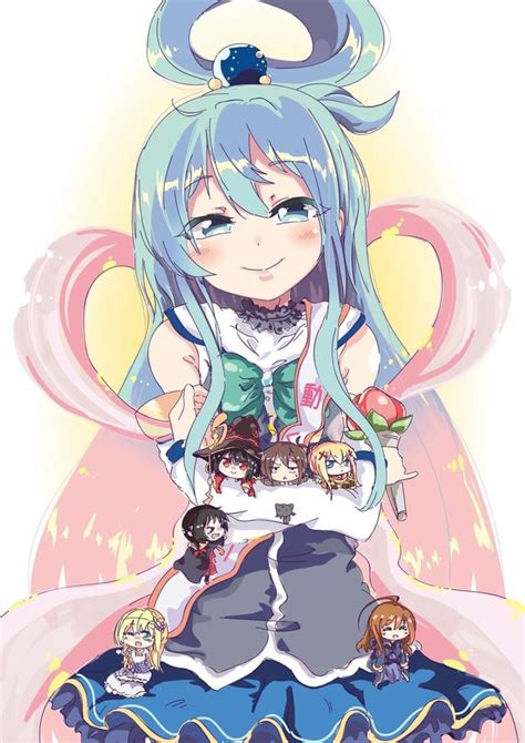 Aqua Holding Everyone Konosuba