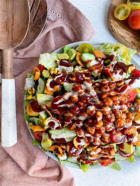 Bbq Chickpea Salad Cookinwithhalle