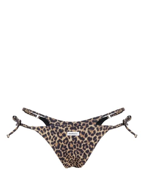 Matin E Leopard Print Double Waist Bikini Bottoms Eraldo Us