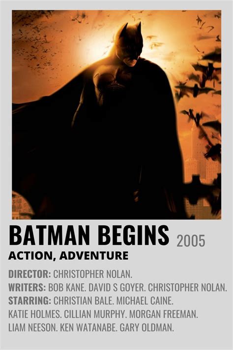 Batman Begins Minimalist Movie Poster In 2022 Iconic Movie Posters