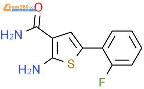 61019 15 6 3 Thiophenecarboxamide 2 amino 5 2 fluorophenyl 化学式结构式