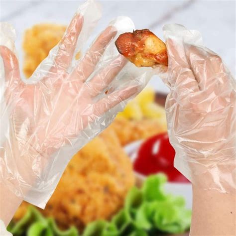 Disposable Poly Gloves Medium For Food Service Pack By Ayfa