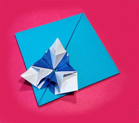 Easy Origami Flower Square Envelope Instructions Apoamazing