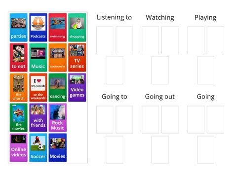 Free - Time Activities - Group sort