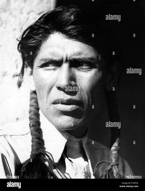 1930s Serious Portrait Native American Man San Ildefonso Pueblo New