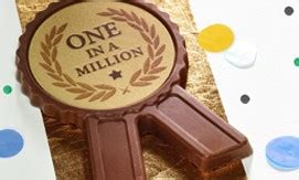 Médaille en chocolat One in a million Hallmark