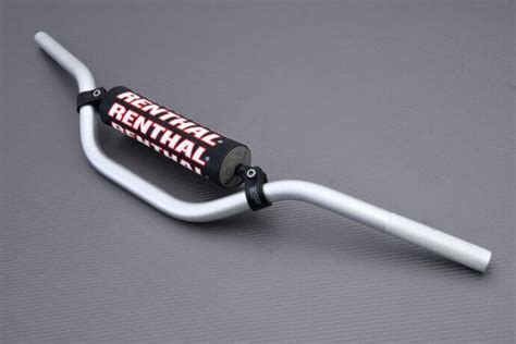 Renthal 783 01 Si 03 219 Silver Mini Sx Bar With Bar Pad 22mm Motocross