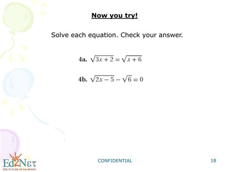 Ppt Algebra1 Solving Radical Equations Powerpoint Presentation Free Download Id 3816932