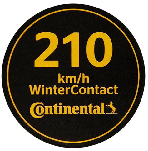 Dont Forget The Speed Sticker For Winter Tires Continental Ag