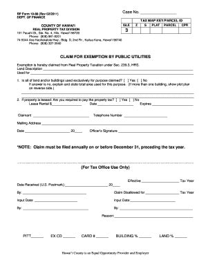 Fillable Online RP Form 19 89 Public Utilities EX Fax Email Print