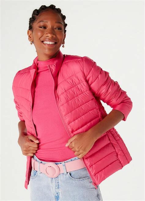 Jaqueta Puffer Rosa Hering