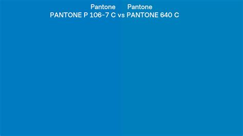 Pantone P 106 7 C Vs Pantone 640 C Side By Side Comparison