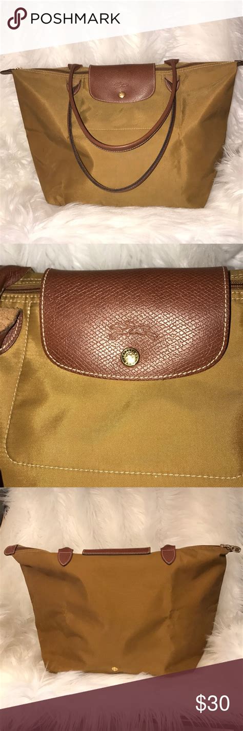 Longchamp Large Lepliage Honey Gold Tote Bag