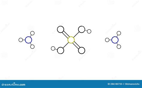 Ammonium Sulfate Molecule Structural Chemical Formula Ball And Stick