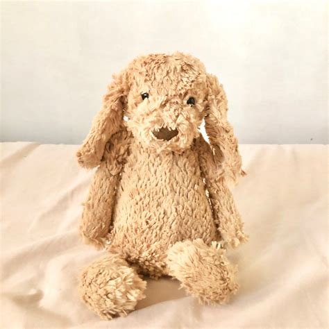 medium jellycat bashful dog hobbies toys toys games  carousell