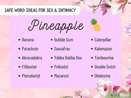 The 65 Best Safe Words To Use During Sex Conflicts More