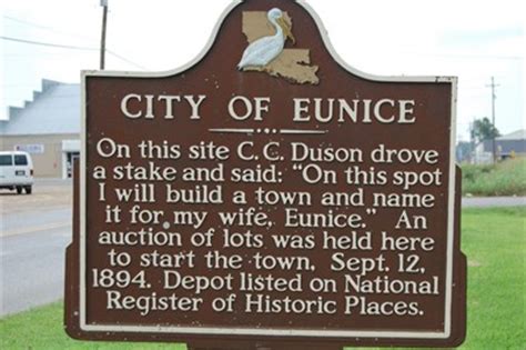 City of Eunice - Eunice, LA - Louisiana Historical Markers on ...