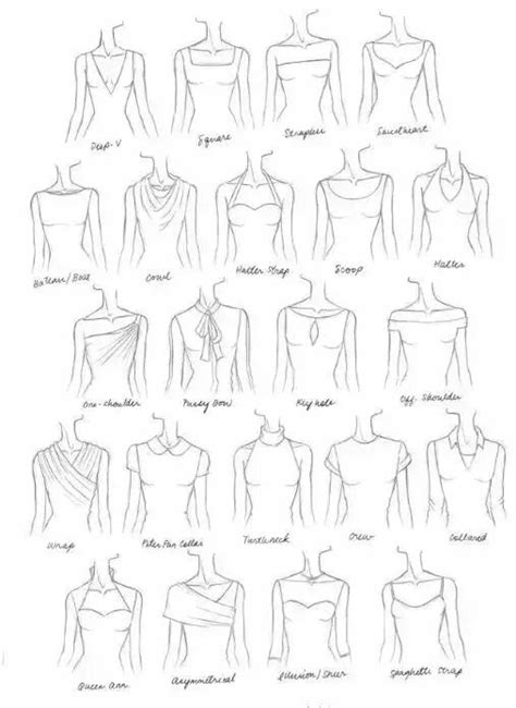 An Image Of Different Types Of Blouses On A Mannequin Torso And Shoulders