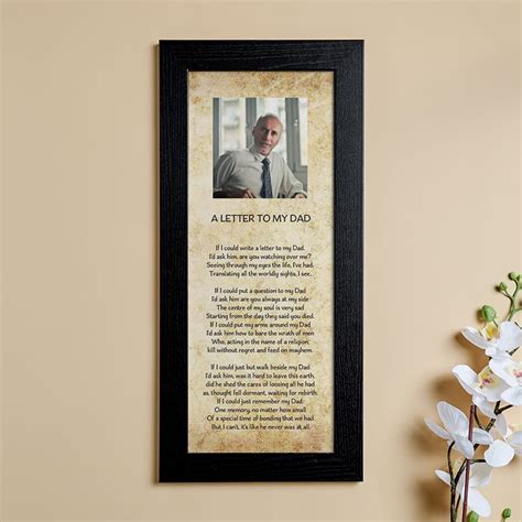 Personalized Poem And Photo Custom Wall Art Print And Canvas Ts