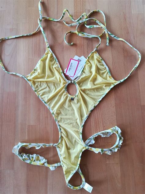 Wicked Weasel 819 Limonada One Piece Bikini Large EBay