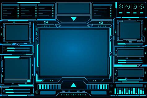 Tableau De Bord Abstrait Technologie Futuriste Art Vectoriel