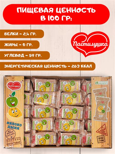 Пастила натуральная Пастилушка Дыня 800гр купить по цене 499 ₽ в ...